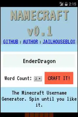 Play NameCraft - Username Generator