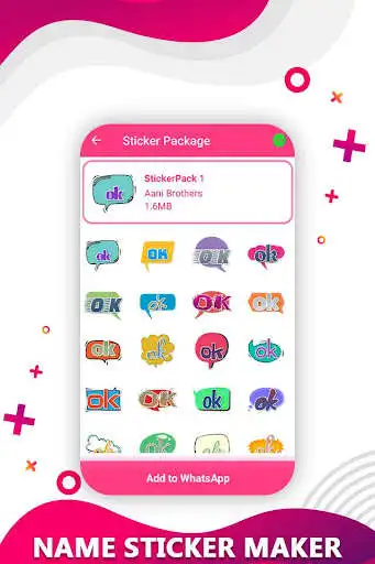 Play Name Sticker Maker - Create Text Sticker as an online game Name Sticker Maker - Create Text Sticker with UptoPlay