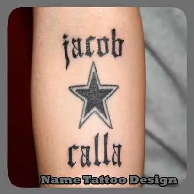 Play Name Tattoo Design