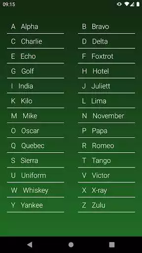 Play NATO Phonetic Alphabet as an online game NATO Phonetic Alphabet with UptoPlay