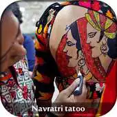 Free play online Navratri Tattoo on body APK