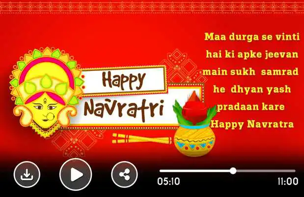 Play Navratri Video Status Maker With Music