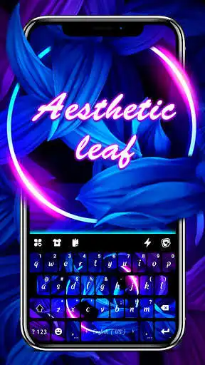 Play Neon Aesthetic Leaf Keyboard Background  and enjoy Neon Aesthetic Leaf Keyboard Background with UptoPlay