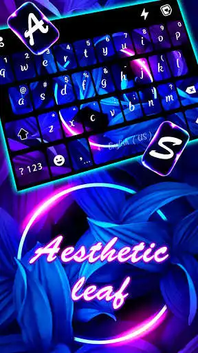 Play Neon Aesthetic Leaf Keyboard Background as an online game Neon Aesthetic Leaf Keyboard Background with UptoPlay