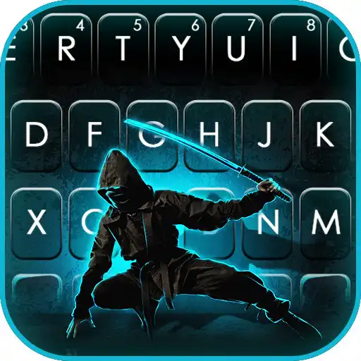 Play Neon Blade Ninja Keyboard Background APK