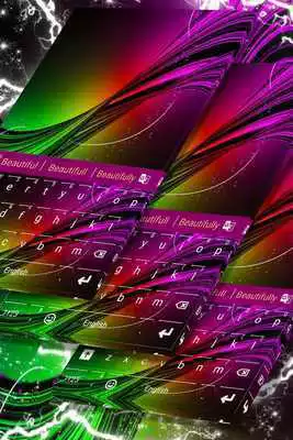 Play Neon Burst Keyboard Skin