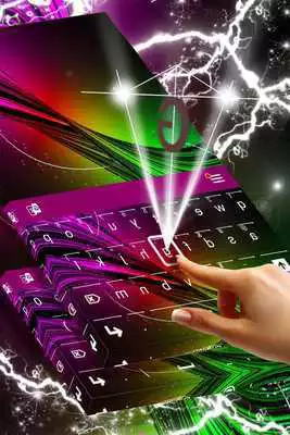 Play Neon Burst Keyboard Skin