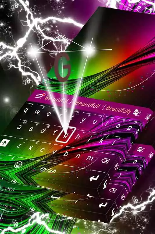 Play Neon Burst Keyboard Skin