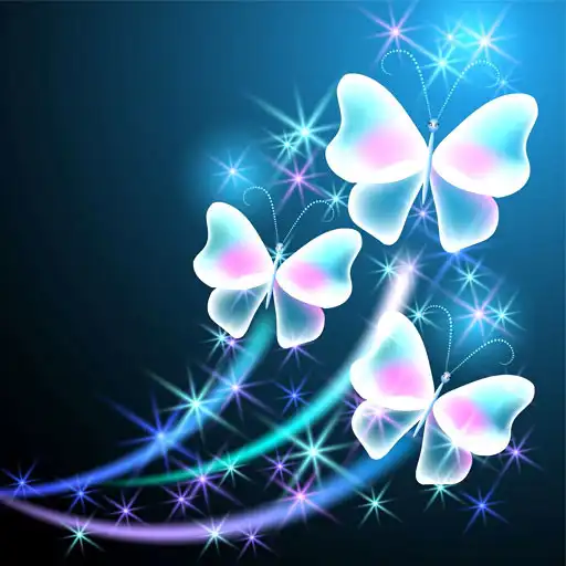 Run free android online Neon Butterflies Wallpapers APK