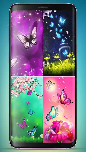 Play Neon Butterfly Wallpaper as an online game Neon Butterfly Wallpaper with UptoPlay