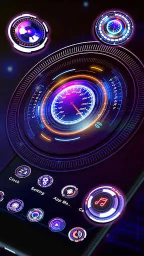 Play Neon Car Hologram Launcher Theme Live Wallpapers  and enjoy Neon Car Hologram Launcher Theme Live Wallpapers with UptoPlay