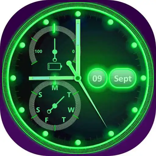 Play Neon Clock Live Wallpaper App APK