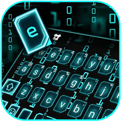 Play Neon Cyber Code Keyboard Theme APK