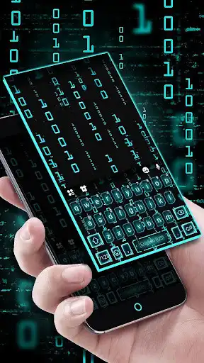 Play Neon Cyber Code Keyboard Theme  and enjoy Neon Cyber Code Keyboard Theme with UptoPlay