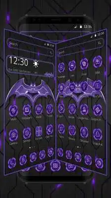 Play Neon Dark Purple Bat Theme