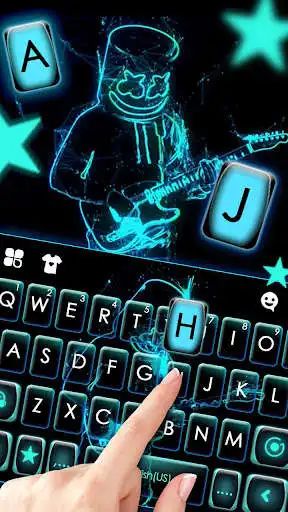 Play Neon DJ Music Keyboard Background as an online game Neon DJ Music Keyboard Background with UptoPlay