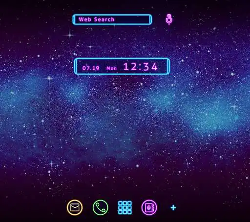 Play Neon Galaxy Theme  and enjoy Neon Galaxy Theme with UptoPlay