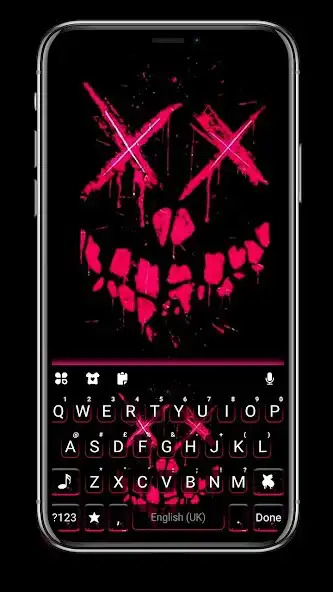 Play Neon Ghost Face Keyboard Background  and enjoy Neon Ghost Face Keyboard Background with UptoPlay