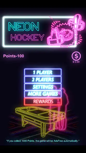 Play Neon Glow Hockey