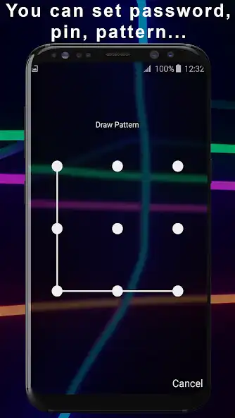 Play Neon Glow Lock Screen as an online game Neon Glow Lock Screen with UptoPlay