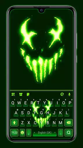 Play Neon Green Monster Keyboard Background  and enjoy Neon Green Monster Keyboard Background with UptoPlay