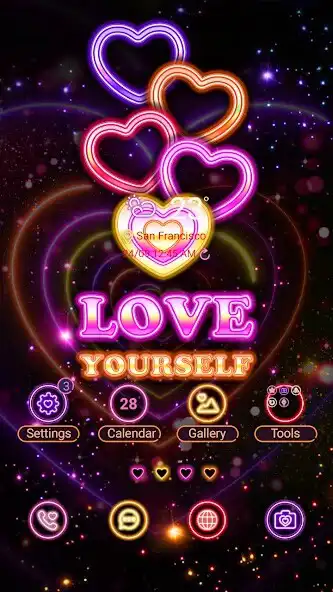 Play Neon Heart Love - Wallpaper  and enjoy Neon Heart Love - Wallpaper with UptoPlay