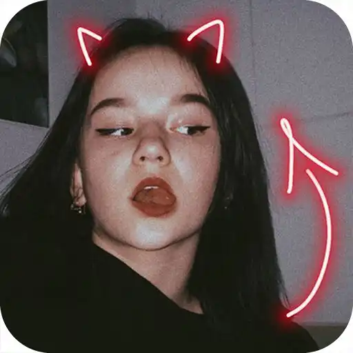 Play Neon Horns Devil - Neon Devil Crown Photo Editor APK