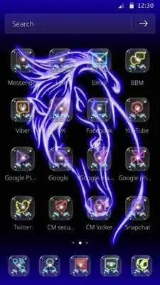 Play Neon Horse Dark Blue Theme