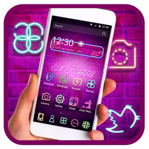 Free play online Neon Light Theme  APK