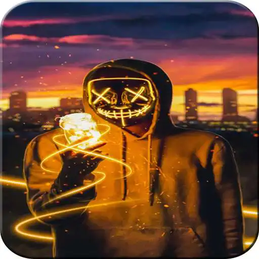 Play Neon Mask Wallpaper - LED Purge Mask Wallpaper 4k APK