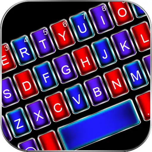 Play Neon Metal Color Keyboard Background APK