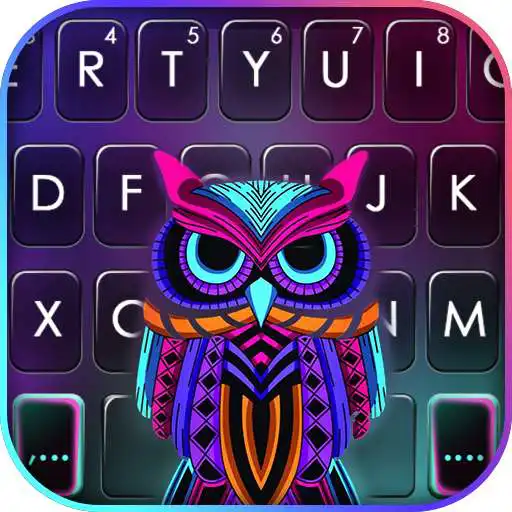 Play Neon Owl Keyboard Background APK