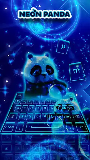 Play Neon Panda - Keyboard Theme as an online game Neon Panda - Keyboard Theme with UptoPlay