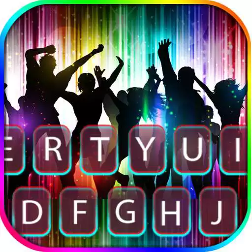 Play Neon Party Time Keyboard Background APK