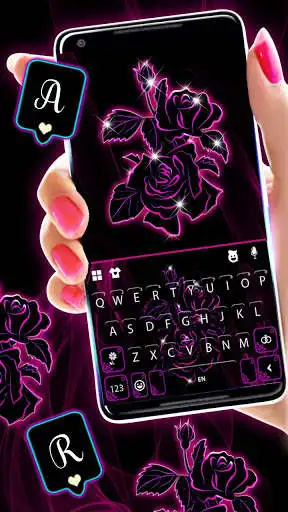 Play Neon Pink Flowers 2 Keyboard Background as an online game Neon Pink Flowers 2 Keyboard Background with UptoPlay