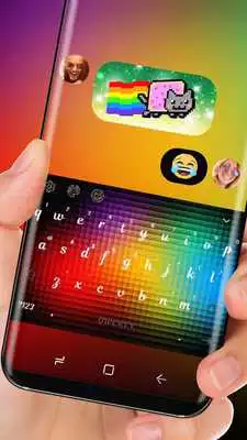 Play Neon Rainbow Color Keyboard Colorful Light