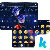 Free play online Neon Rose Keyboard Theme APK