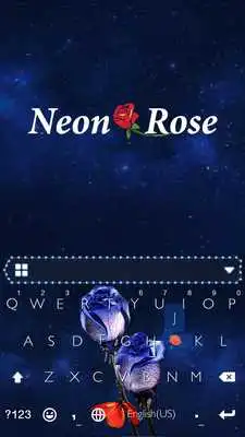 Play Neon Rose Keyboard Theme