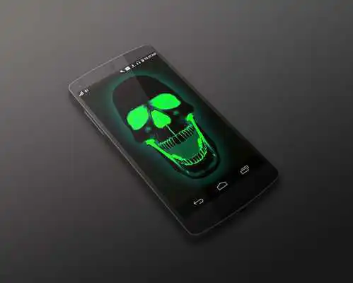 Play Neon Skull HD Live Wallpaper