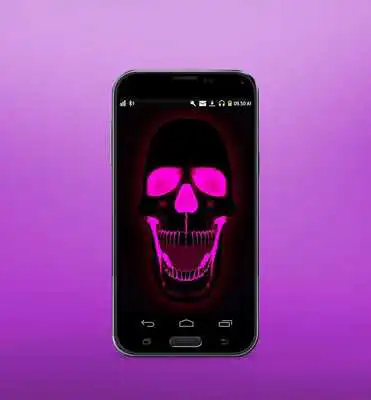 Play Neon Skull HD Live Wallpaper