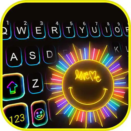 Play Neon Smile Sun Theme APK