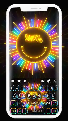 Play Neon Smile Sun Theme  and enjoy Neon Smile Sun Theme with UptoPlay