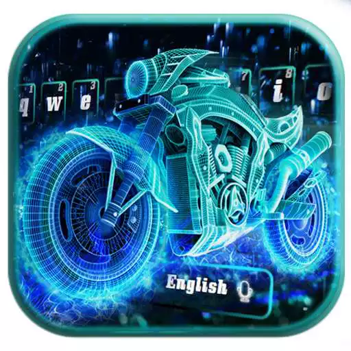 Run free android online Neon Sportsbike Luxury Keyboard APK