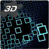 Free play online Neon Squares Parallax Particles 3D Live Wallpaper APK