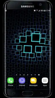 Play Neon Squares Parallax Particles 3D Live Wallpaper