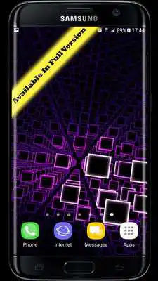 Play Neon Squares Parallax Particles 3D Live Wallpaper