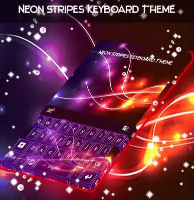 Play Neon Stripes Keyboard Theme