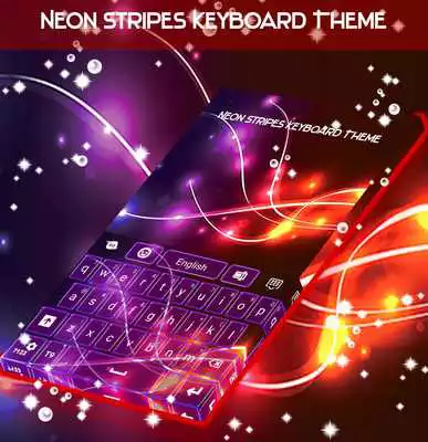 Play Neon Stripes Keyboard Theme