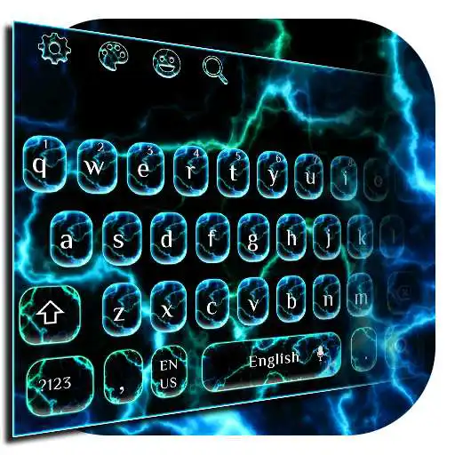 Play Neon Thunder Dark Keyboard APK