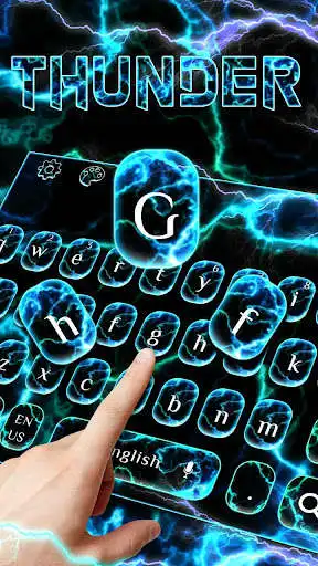 Play Neon Thunder Dark Keyboard as an online game Neon Thunder Dark Keyboard with UptoPlay